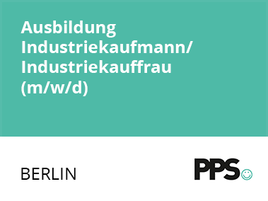 Ausbildung Industriekaufmann / Industriekauffrau (m/w/d)
