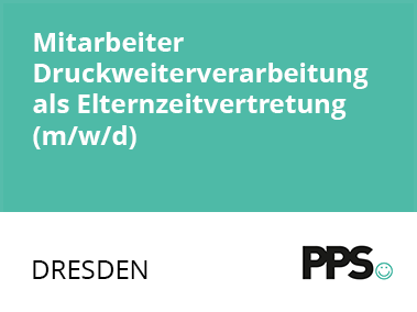 Mitarbeiter Druckweiterverarbeitung als Elternzeitvertretung (m/w/d)