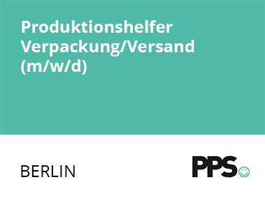 Produktionshelfer Verpackung/Versand (m/w/d)