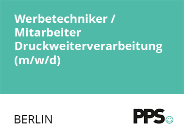 Werbetechniker / Mitarbeiter Druckweiterverarbeitung (m/w/d)